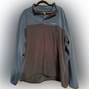 Eddie Bauer men’s fleece pull over half zip size XXL NWOT.